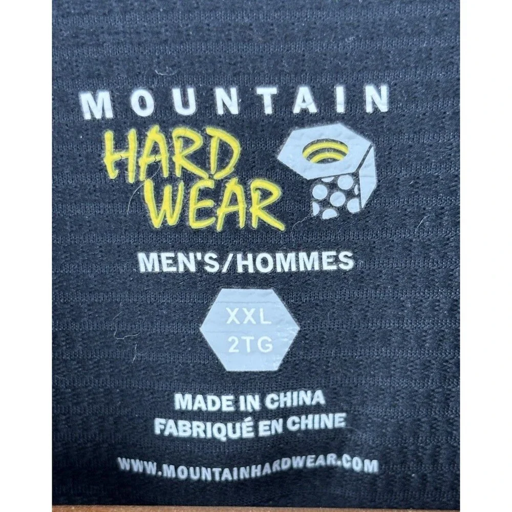 Mountain Hard Wear Sweater XXL Black Pullover 1/4 Zip Jacket Hiking Outdoors
